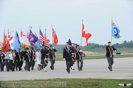 Veterans marching